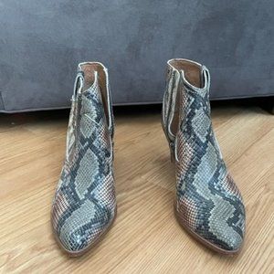 Frye Snake Skin Booties